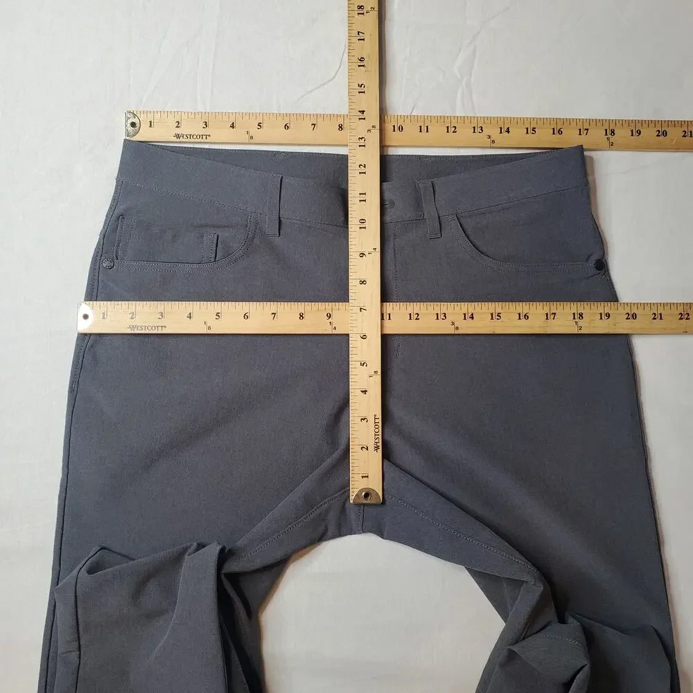 Public Rec Mens Size 32X28 Slim Leg Workday Pants Gray
